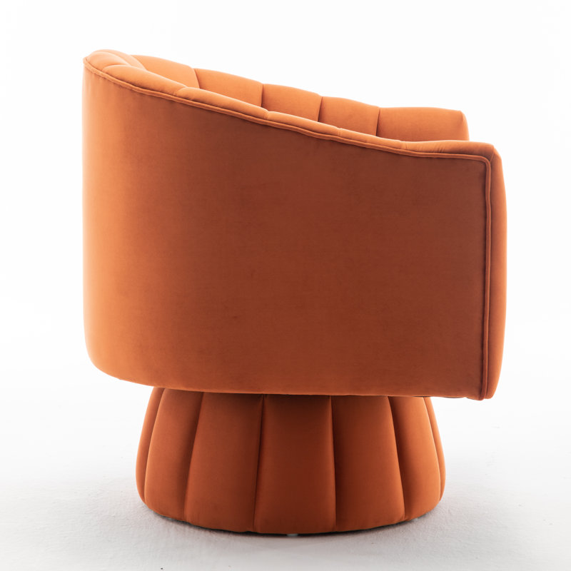 Willa Arlo Interiors Murrow Upholstered Swivel Barrel Chair & Reviews